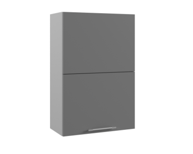 Ройс ВПГПМ 600 Шкаф верхний высокий Blum Aventos HF (Графит софт/корпус Серый)