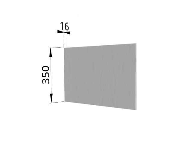Панель торцевая (для шкафа горизонтального глубокого) ГПГ Ройс (Графит софт)