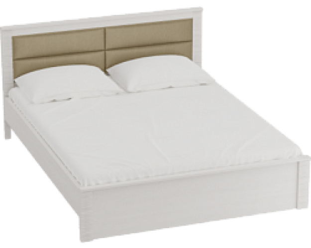 Кровать Элана 1600 с основанием Бодега белая