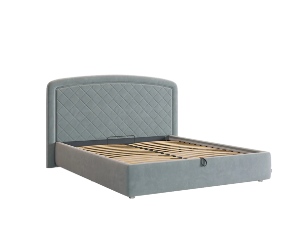 Кровать с подъемным механизмом Сильва 2 1600 оникс (велюр)