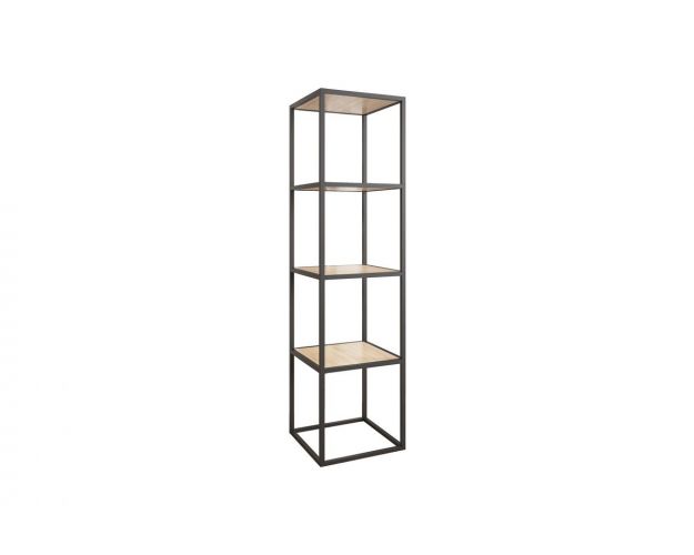 Стеллаж Куб 4 черный муар/дуб сонома