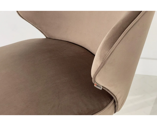 Стул Гудвин бежевый (велюр) / белый