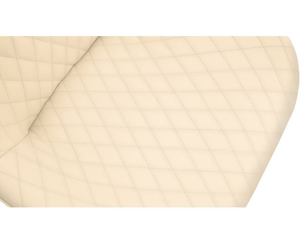 Стул «Оливер» К1С Черный муар/Кожзам Polo Cream