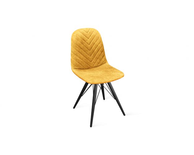Стул «Шерри» К3 Черный муар/Микровелюр Wellmart Yellow